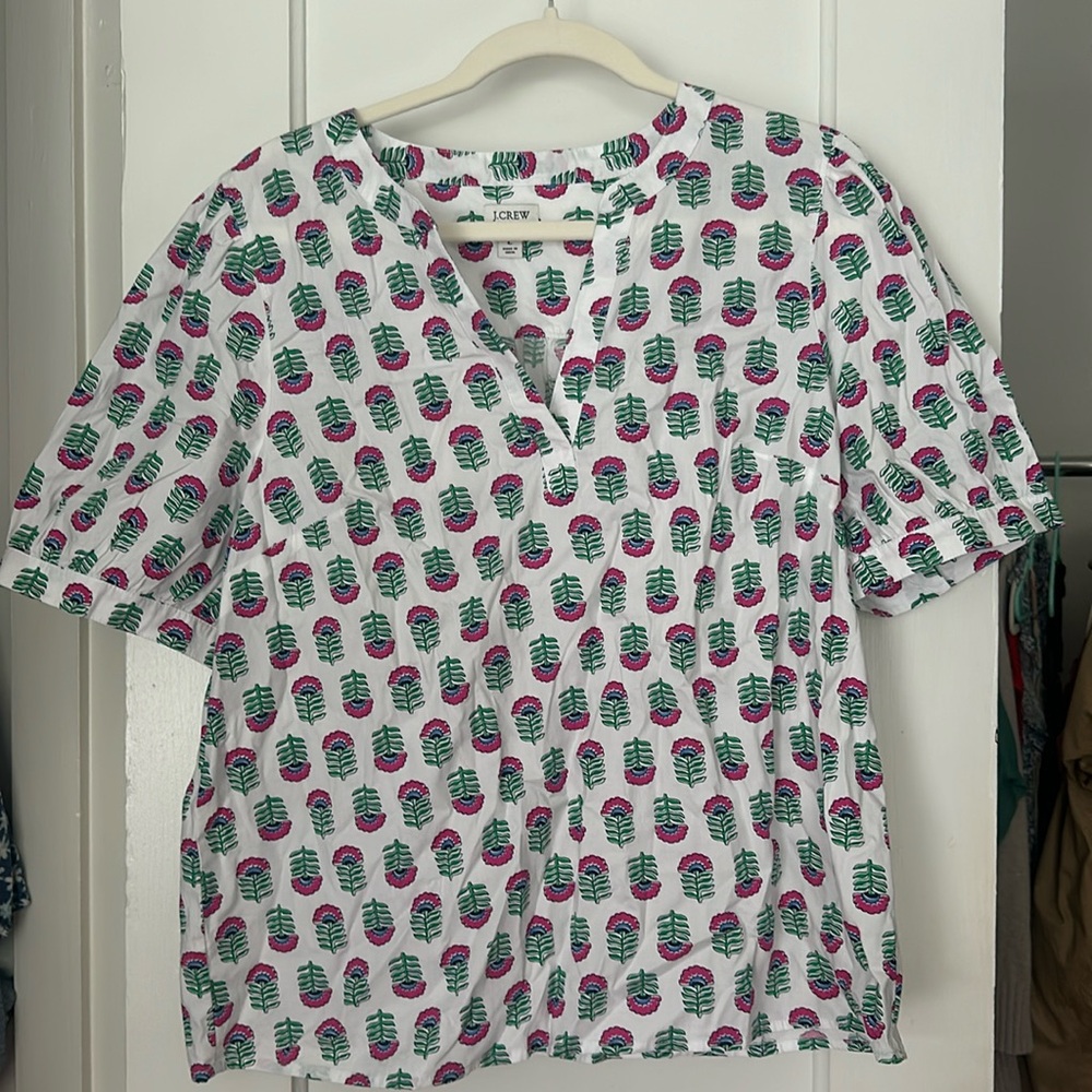 Jcrew block print shirt - Picture 1 of 3